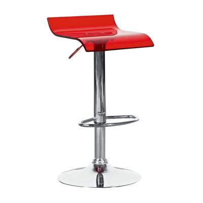 China Customized Height Adjustable Swivel Acrylic Bar Stools For Counter for sale