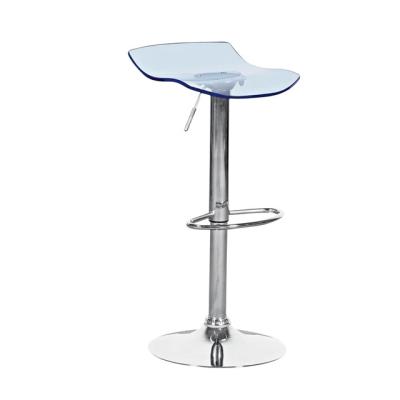 China Factory Price Contemporary Customized Height Adjustable Swivel Acrylic Bar Stools For Counter for sale