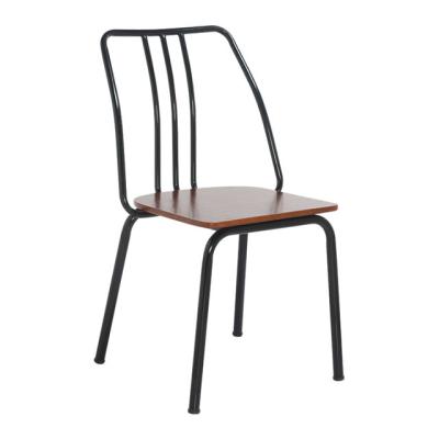 China (Other) Adjustable Seat Beautiful Simple Design High Quality Wood Metal Dining Chair for sale