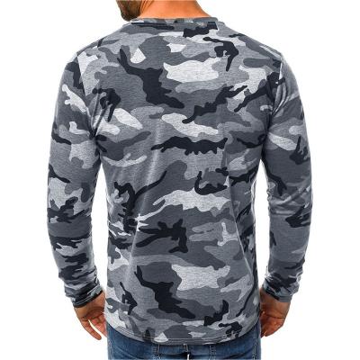 China Anti-wrinkle Cotton Polyester Tactical Training Camouflage Digital  T Shirt Slim Casual Tee Tops Clothing for sale