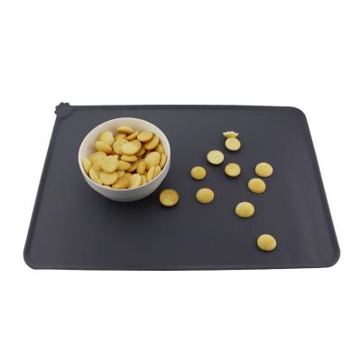 China Waterproof Dog Cat Pet Food Mats Tray - Non Slip Viable Silicone Dog Cat Bowl Mats Placemat for sale