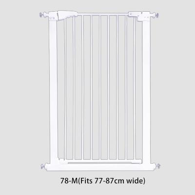 China Keep Super Narrow Range Automatic Close 77-87cm Wide 78cm Tall Safe Crawler/Baby Bar/Dog Walk Through Metal Baby Safety Gate Pet Gate Dog Gate for sale