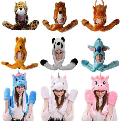 China Cute Party Hat Autumn And Winter Veeny Polar Bear Panda Stitch Unicorn Tianma Adult Animal Children Party Funny Cosplay for sale