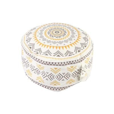 China Removable Round Soft Round Single Living Room Balcony Pouf Household Low Pouf Pouf Cover Stool for sale