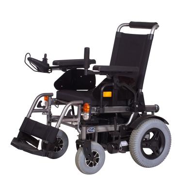 China Power Electric Folding Wheelchair For Disabled People Trip 12′ ° for sale