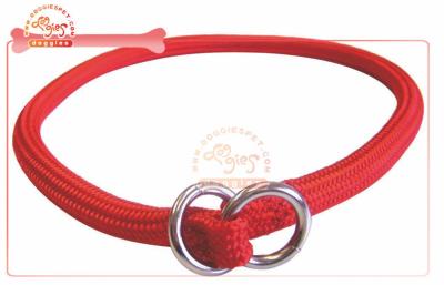 China Red P Choke Customized Dog Collars / Martingale Training Collar for sale