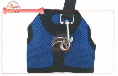 China Soft -Tough Air Mesh Pet Dog  Girth Harness With Leash , dog travel harness for sale