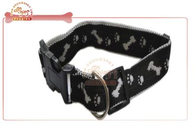 China Cute Personalized Jacquard Nylon Pet Collar For Small And Big Dogs for sale