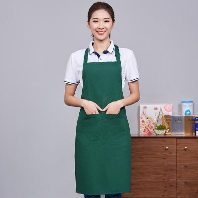 China Adjustable Cheap Stripe Cotton Polyester Anti-fouling Cooking Waterproof Kitchen BBQ Apron Apron for sale