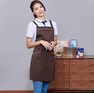 China Wholesale Anti-fouling Cotton Kitchen Apron Cooking Custom Logo Waterproof Aprons For Adults for sale