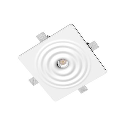 China GU10 Plaster Lamp Gypsum Lamp Modern Wall Lamp Recessed Down Light Trimless for sale