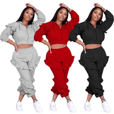 China Custom Hooded Warmth Logo Women's Soft Winter QUICK DRY Women Autumn 2021 Women Clothes Tracksuit 2 Piece Set for sale