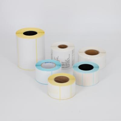 China CHINA MANUFACTURER GREASE/WATER Proof Packaging Glassine Paper Thermal Label Paper Roll Direct Self Adhesive for sale