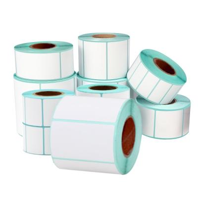 China 72gsm 75gsm Thermal Label Paper Roll Self Adhesive Sticker 40mm×30mm for sale