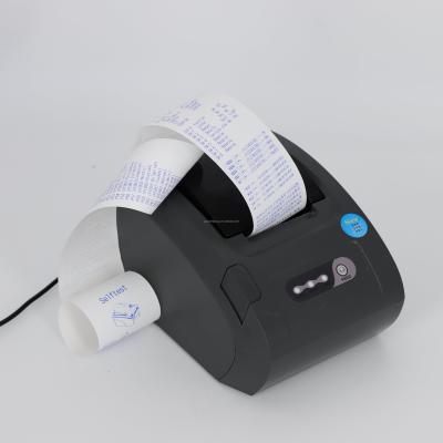 China 3inch Core Thermal Label Paper Roll with Self Adhesive Thermal Paper Black Image for sale