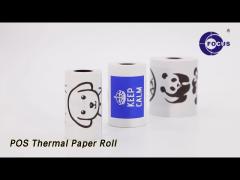 ATM POS Thermal Paper Roll 55GSM Fast Image BPA Free For Printing