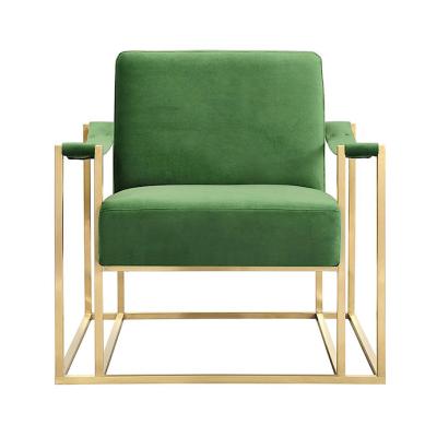 China (Other) Furniture Baxter Forest Green Gold Velvet Chair Adjustable Modern Cafe Sofa for sale