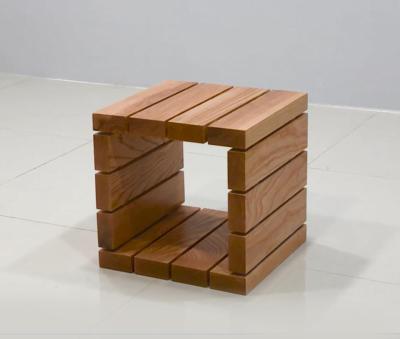 China special cube ash wood side table/modern wood side table for sale