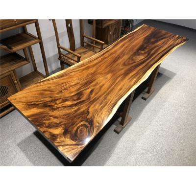 China Adjustable Modern Luxury Thick Walnut Dining Room Furniture Wood Top JP28-3#(Height) for sale