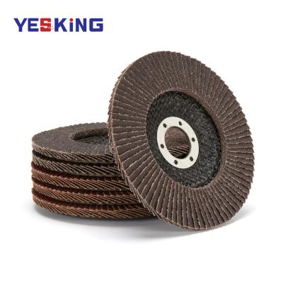 China 2021 Custom Polishing Logo Abrasive Flap Disc Aluminum Oxide And Calcine To Flap Grinding Wheel For Matel Polish for sale