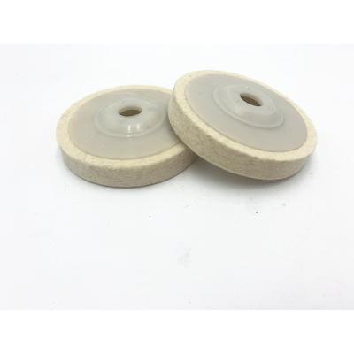 China Latest hot sale economic high quality portable pure white polishing wool polishing wheel for sale