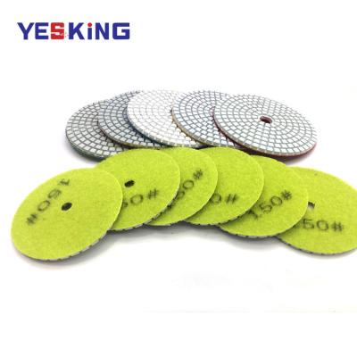 China Durable Hot Sale Diamond Grinding Wheel Tool Wet Flexible Abrasive Diamond Polishing Wheel for sale