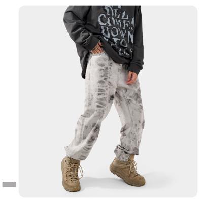 China The latest breathable hip hop tie dye loose hip hop vintage hot seller streetwear PUNK STYLE popular men's hip hop jeans PUNKS for sale