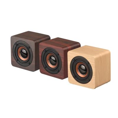 China Portable BT Wood Speaker Phone Function Mini Blue Radio Tooth Radio Stereo Rich Bass Perfect Sound For Home Party Office Gray for sale