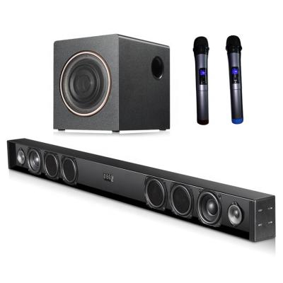 China Large Home Theater Soundbar Mini System Factory Hotsale Ebay Amazon 2.1 Wireless Soundbar With Subwoofer Cost Price for sale