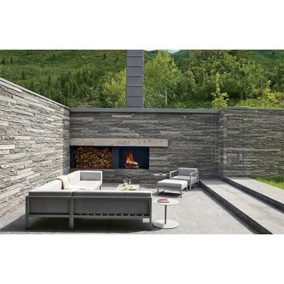 China Contemporary Exterior Natural Brick Rattan Panels Cladding Decorative Stone Wall Tiles for sale