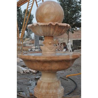 China Modern Natural Outdoor Pool Waterfall Water Garden Handwork Granite Stone Fountain for sale