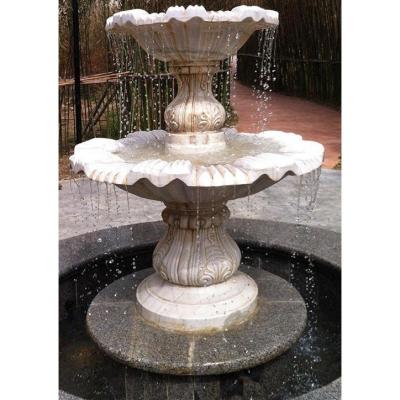 China Outdoor Handwork Garden Ornaments Products Waterfall Home Stone Pool Water Garden Fountain for sale