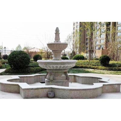 China Handwork Carving Garden Decoration Outdoor Pump Granite Ball Garden Water Fountain for sale