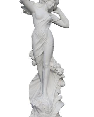 China Modern Hot Sale Life Size Nudity Angel Sculpture Outdoor Decor Marble Garden Statues for sale