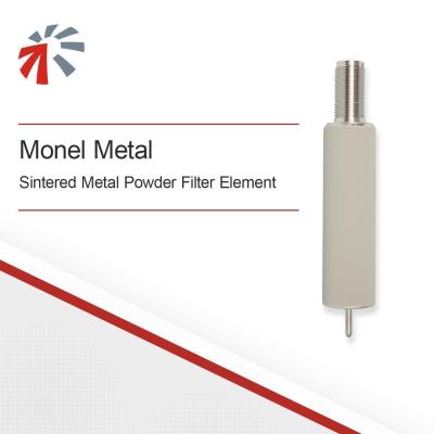 China Monel Metal Stainless Steel Sintered Metal Powder Filter Element Customized Connector for sale