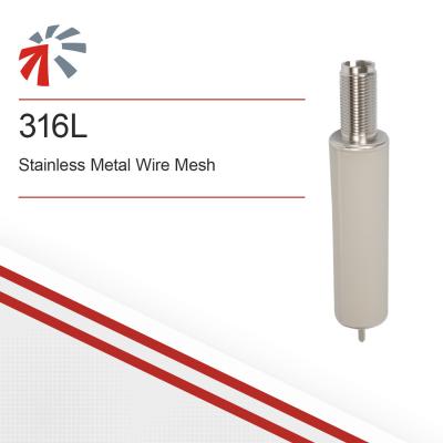 China 316L Stainless Steel Sintered Metal Wire Mesh Filter Element Customized Filter Connector for sale