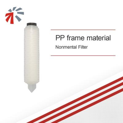 China Customizable Nonmetal Filter Element with PTFE Membrane and Durable PP Frame Material for sale