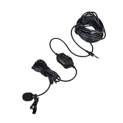 China Lavalier Microphone Yelangu Mini Lapel Lavalier Interview Microphone for Mobile Cell Phone Dslr Smart Camera for sale