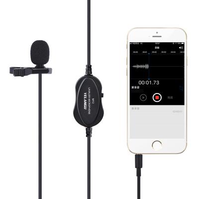 China Yelangu Mini Lapel Lavalier Smart Mobile Cell Phone Camera Vlogging Microphone Interview Gooseneck Microphone Microphone for sale