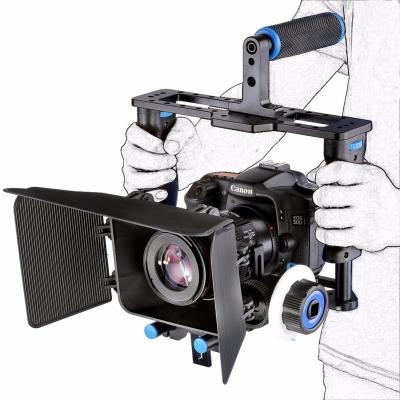 China metal & Professional High Quality ABS Plastic DSLR Camera Cage Kit With Follow Focus + Matte Box YELANGU for sale