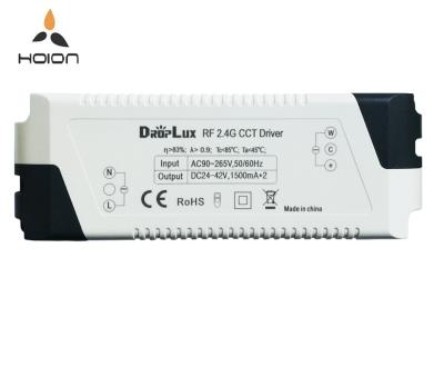 China DropLux RF 2.4ghz led dimming driver 2.4G led driver CCT 1000mA~1500mA 60W L157*W54*H36mm remote control for sale