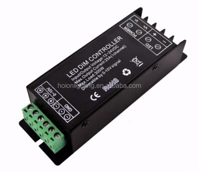 China Manufacturer 300W 0-10v Signal 25A*1CH 0-10V LED Dimmer For Single Color Led Lights L135*W55*H40 (mm) for sale