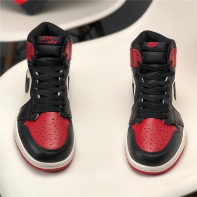 China Black Red Mens Basketball Sneakers For Good Quality Designer Sports Shoes Top 1s High Tops OG AJ 1 Retro Fashion Trend Wholesale Price for sale