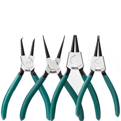 China PLIERS STRIPPER Tool Circlip Pliers Inside Straight Flange Circlip Pliers Outside Shaft Yellow Flange Spring Bent Flange Retention Pliers for sale