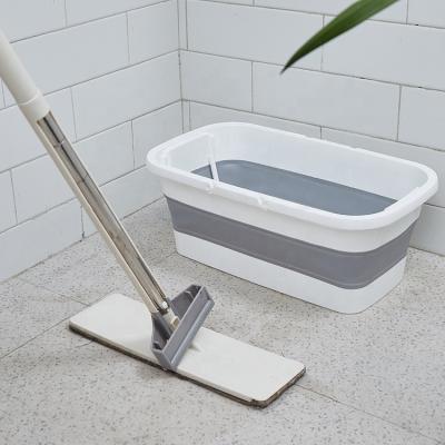 China Sustainable 3 Gallon Rectangular Mop Bucket Floor Cleaning With Ergonomic Handle Original Version Buckets For Home Foldable Mop Bucket for sale