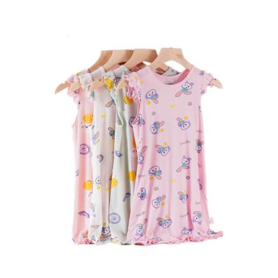 China Breathable Factory Direct Supply Cheap Price Girls Nightgown Summer Cartoon Children Nightgown Pajamas for sale