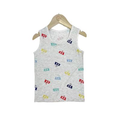 China China Supply Wholesale Type Kid Clothing Summer Anti Shrink Cotton Tank Tops For Boys for sale