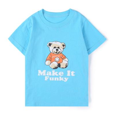 China Wholesale Anti-Shrink Cheap Children's Cotton Cartoon Short Sleeve T-Shirts for sale