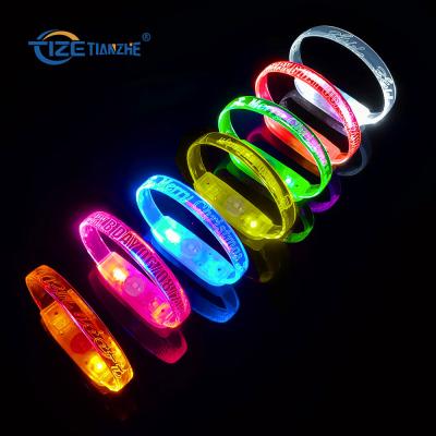 China 2020 TPU Gifts Wristband Music Concert Sound Control Led Wristband for sale