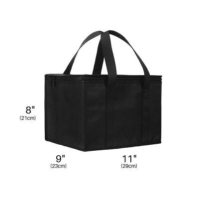 China Small Waterproof Insulated Food Delivery Bag Drink Carrier Meal Delivery Bag for sale